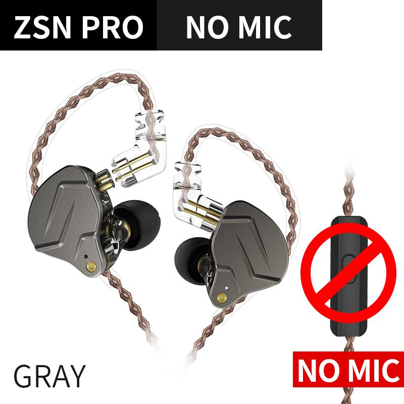Newest KZ ZSN PRO 1BA+1DD Hybrid technology HIFI Metal In Ear Earphones Bass Earbud Sport Noise Cancelling Headset ZS10 PRO ZSX 2
