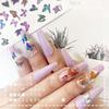 Nail Simulation Laser Butterfly Stickers 3D Stickers Waterproof Cute Butterfly Nail Stickers
