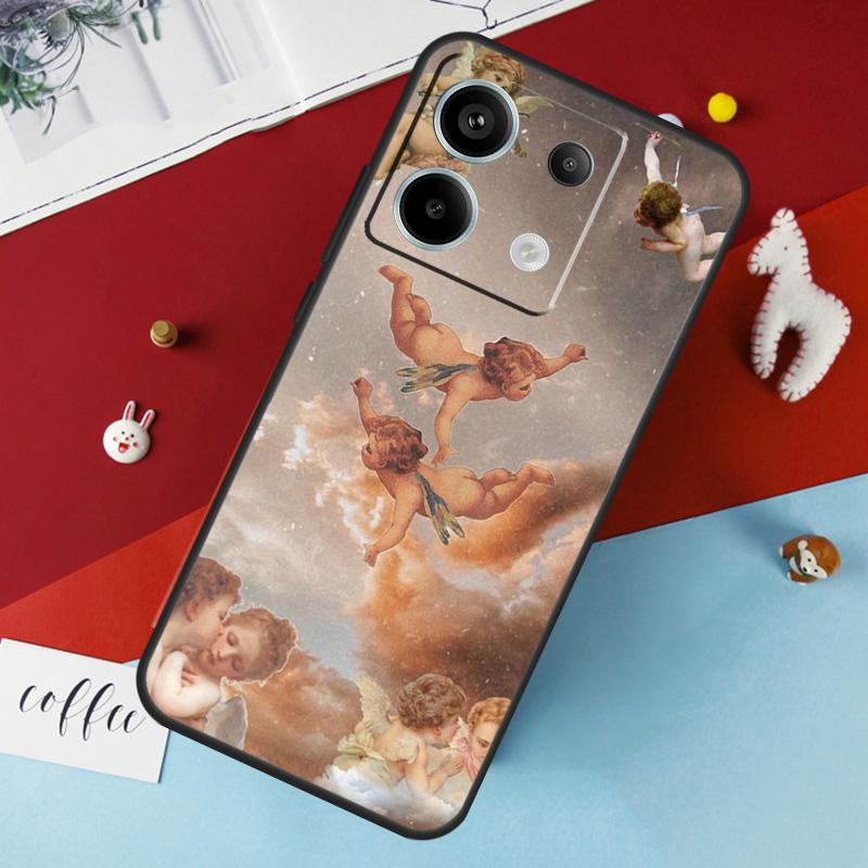 Чехол с принтом мультяшного ангела и младенца для Xiaomi Redmi 13C 12C 10C 9C 10A Redmi Note 11 9 10 12 13 Pro 9S 10S 11S 12S