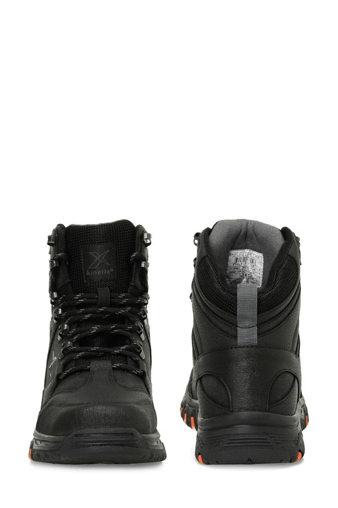 Men's Fashion Flat Heeled Booties Black Outdoor Boots Shoes