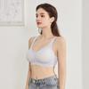 Ultra-thin Jelly Strip Women's Bra with Small Breasts Breathable Push-up and No-wire Bra for Small Breasts