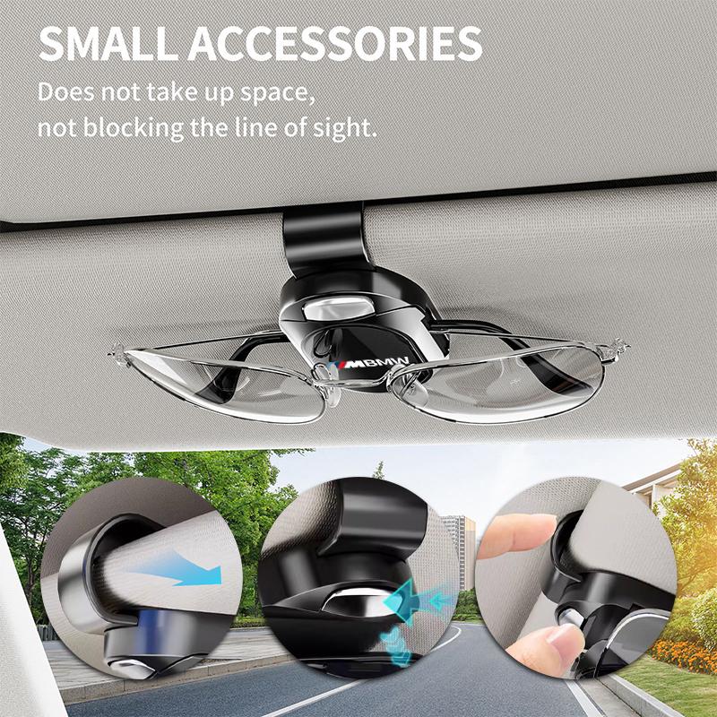 BEKV7 Universal Car Sunshade Sunglasses Storage ID Card Glasses Clip For BMW M Performance Alpina M3 M5 M6 X1 X3 X4 X5 G20