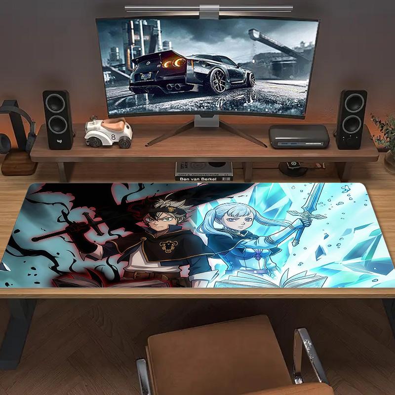 Black Clover2 Print Cushion Non-slip Laptop Tablet Big Mousepad XXL Mat Mini PC Playmat With Lock edge