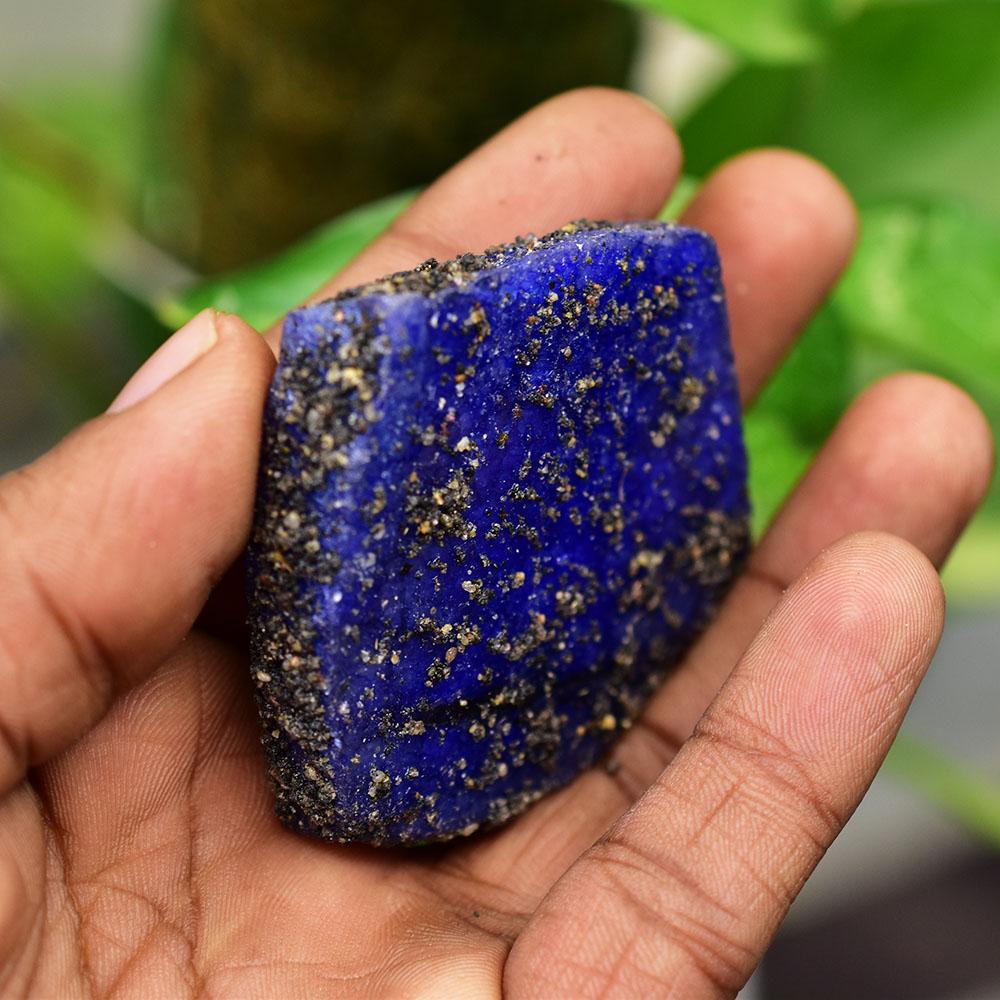 Natural Blue Sapphire Loose Gemstone Uncut Rough 288 ct September Birthstone for Gem Collections