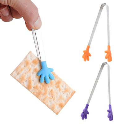 Мини-щипцы для сервировки, щипцы для еды в форме ладони из нержавеющей стали