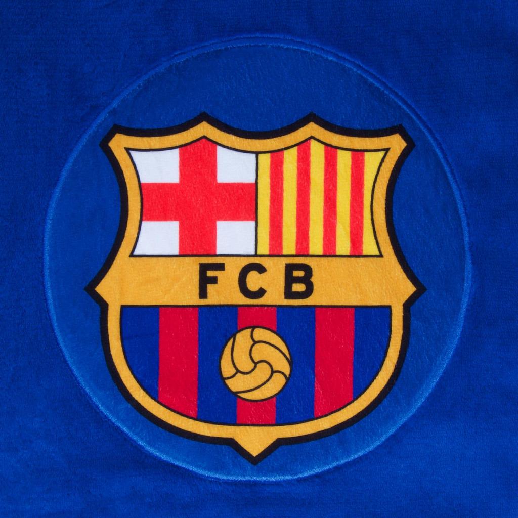 FC Barcelona Childrens/Kids Crest Oversized Blanket Hoodie