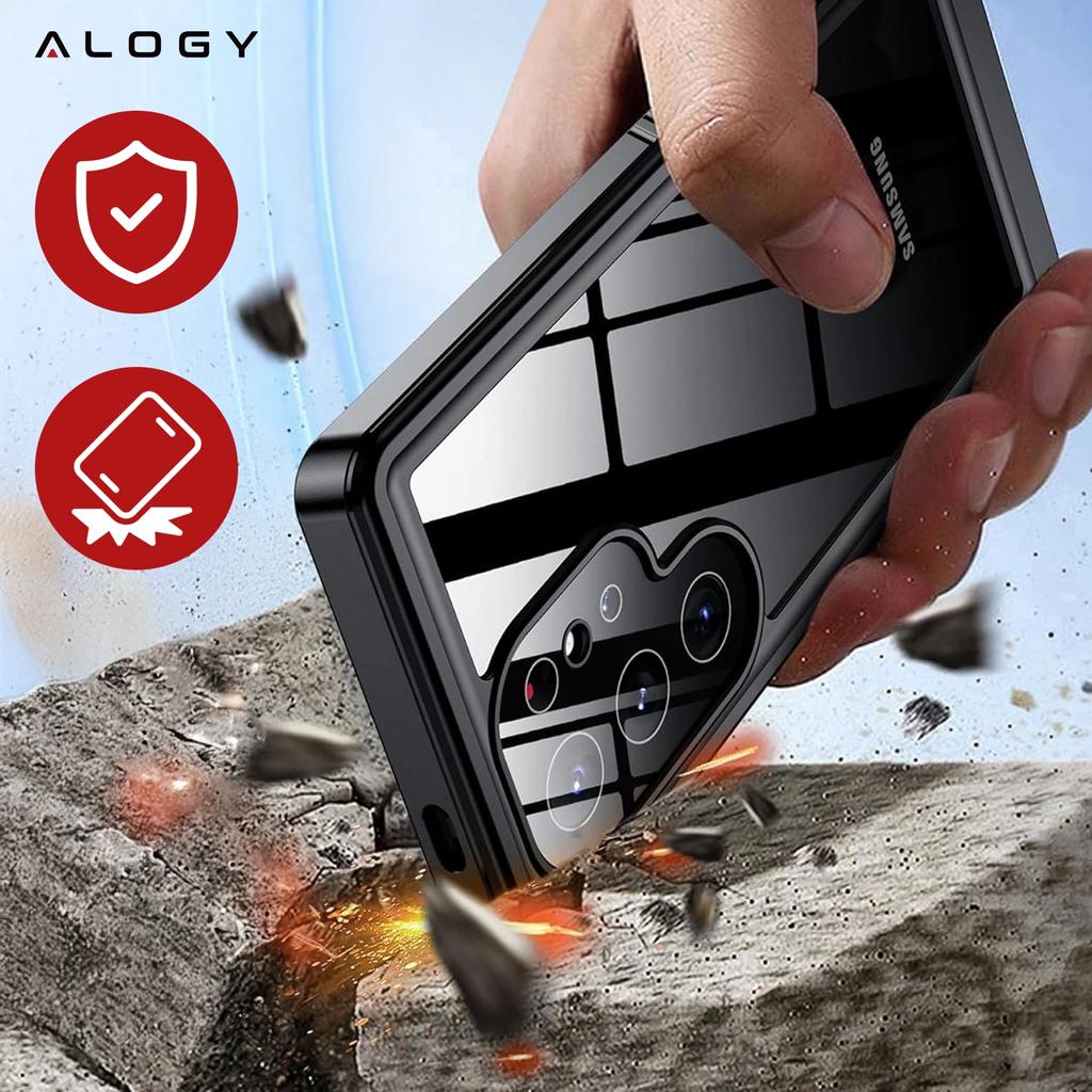 Etui Do Samsung Galaxy S24 Ultra Pancerne Wodoodporne Ip68 360 Armor Case Alogy Czarne