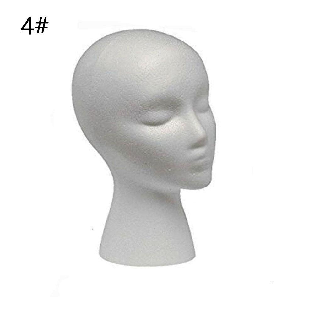 Head Model Hairpieces Stand Holder Foam Wig Head Head Model Styrofoam Mannequin Head Foam Mannequin