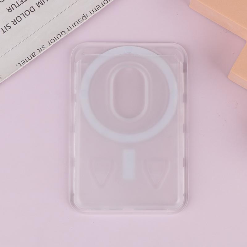 Для Magsafe Кошелек-картхолдер с ремешком Прозрачный магнитный чехол-кошелек Аксессуары Magsafe Магнитные картхолдеры