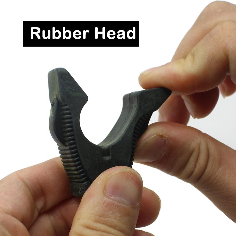 2 шт. подставка для удочки для карпа M3/8 (ЕСЛИ Я) Резиновая головка держателя стержня, резьба из алюминиевого сплава, три цвета для снастей для ловли карпа