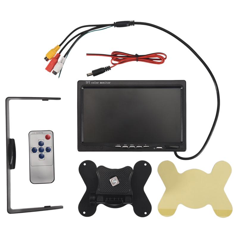 Точный 7-дюймовый цветной HD-монитор TFT LCD 12В-24В для автомобиля, грузовика, системы видеонаблюдения, камеры заднего вида, резервной камеры