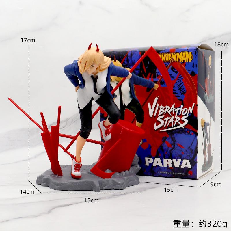 17СМ Аниме ЧЕЛОВЕК-БЕНЗОПИЛА Фигурка ПАУЭР Крутая Наклонная Сцена Настольная Модель Игрушки Подарки Коллекция Украшения PVC