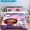 3PCS Colorful Friends Dollhouse 3pcs Bedding,Including 3PCS Duvet Cover And 2pcs Pillowcases Perfect for Christmas,Ideal for Bedroom, Dormitory