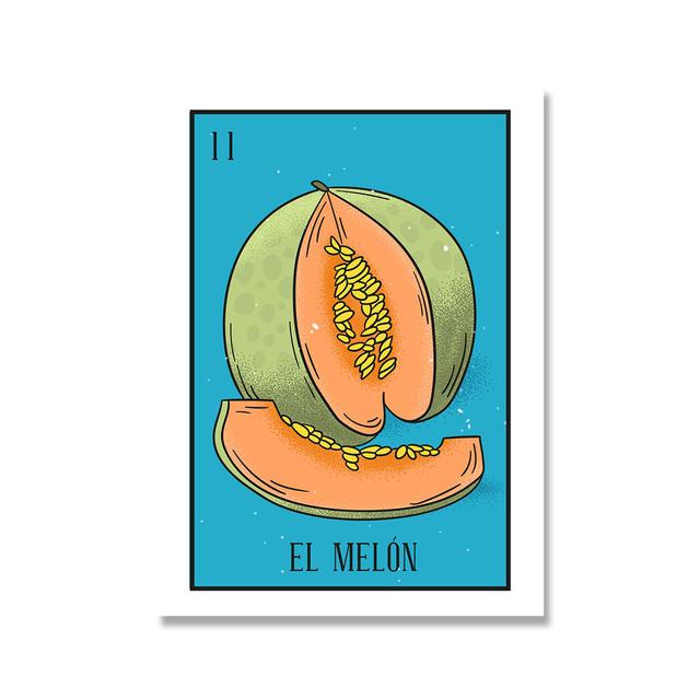 Абстрактные мексиканские плакаты Таро и принты, скандинавские настенные художественные картины, красочная картина на холсте с изображением лотереи для гостиной, домашнего декора