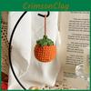 Креативный вязаный кулон в виде хурмы, арахисового цветка и клубники для украшения сумки