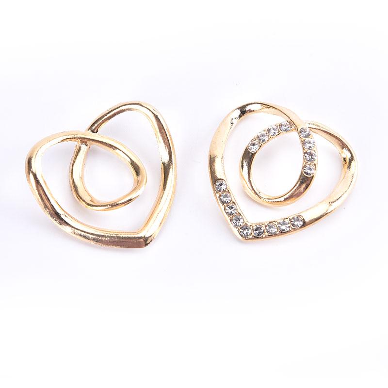 Шарф-брошь в форме сердца, шелковый шарф, пряжка, брошь, женская шаль, кольцо-зажим