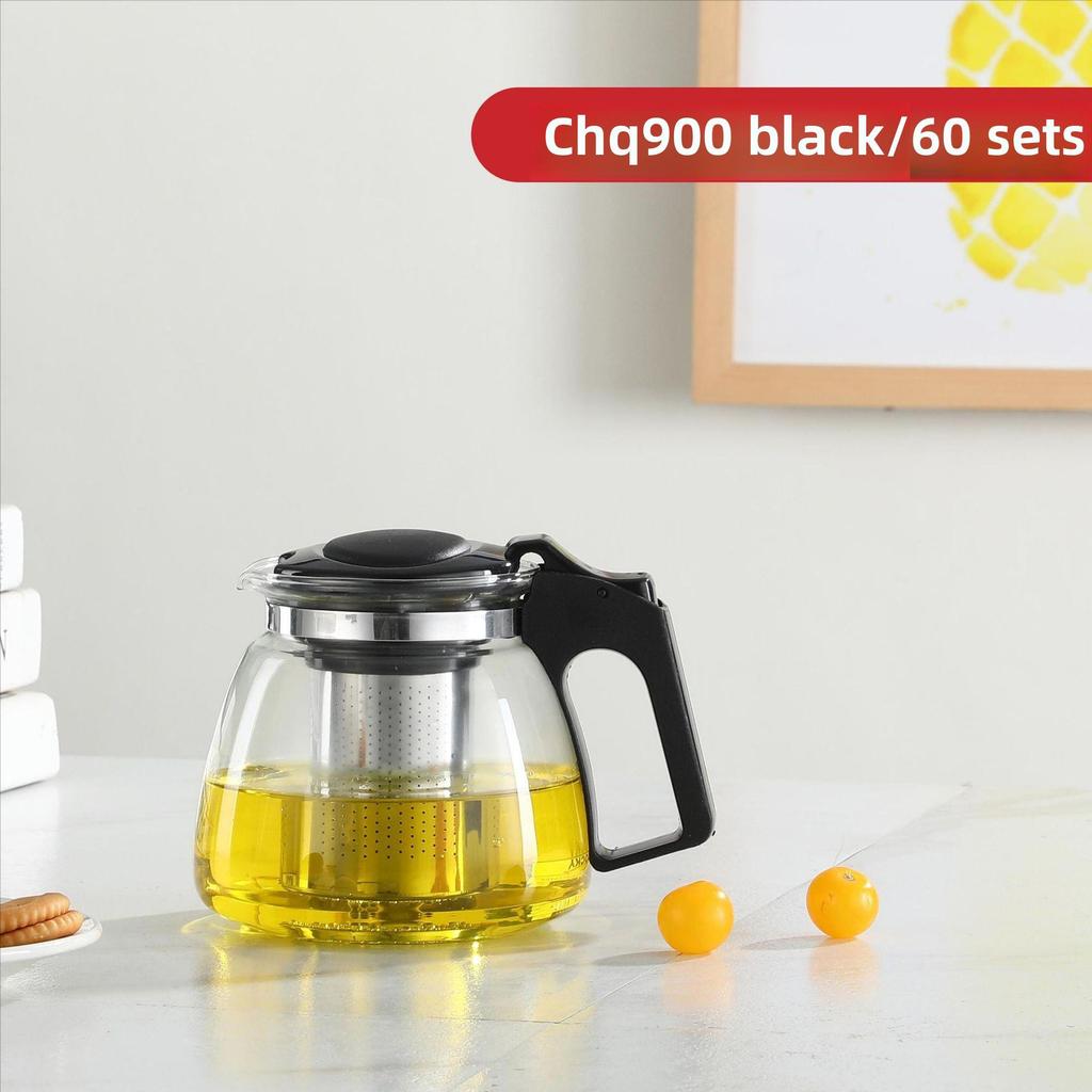 Чайник из термостойкого стекла большой емкости с фильтром для чая Кунг-фу