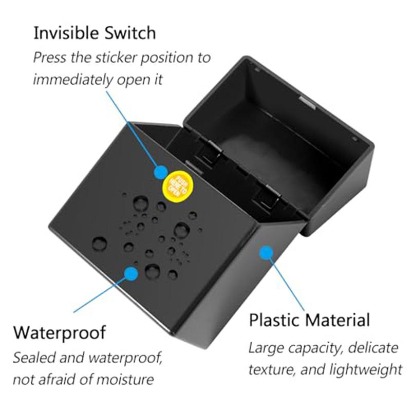 1Pcs Cigarette Case for King Size 50 Capacity Cigarettes Box Plastic Portable Thin Cigar Boxes Pocket Cigarettes Holder Storage