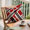 1 Красная и черная геометрическая сумка Подушки Наволочка Полиэстеровая наволочка Декоративная подушка Подушка для дивана Домашний Автомобильный Декор