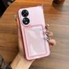 Прозрачный противоударный чехол для OPPO A60, A58 4G, A38 4G, A18 4G с держателем для карт