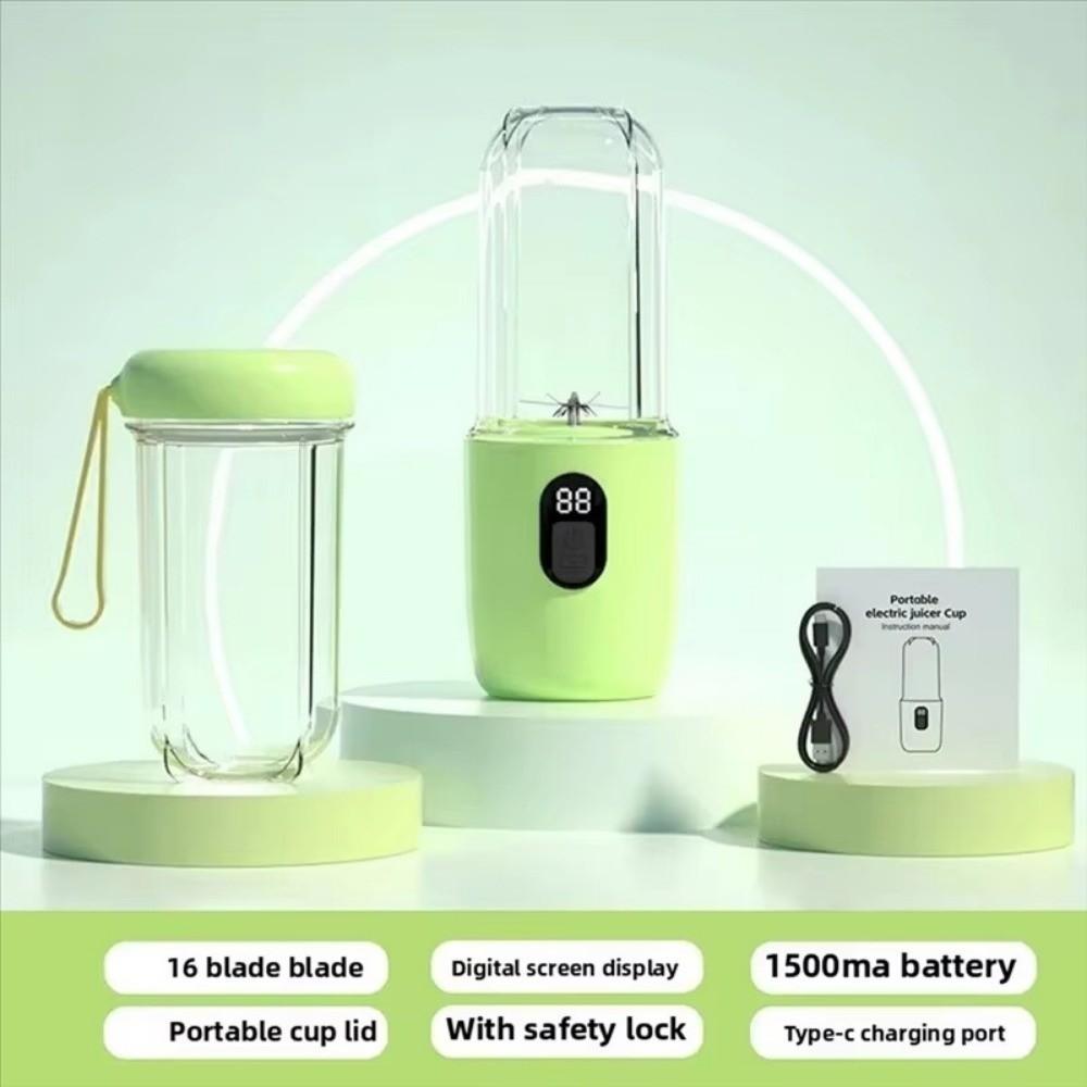 Портативная чашка для автоматического отжима сока с USB-зарядкой, емкость 500 мл, мини-соковыжималка-блендер, беспроводная, многофункциональная, электрическая, для фруктов, для спорта