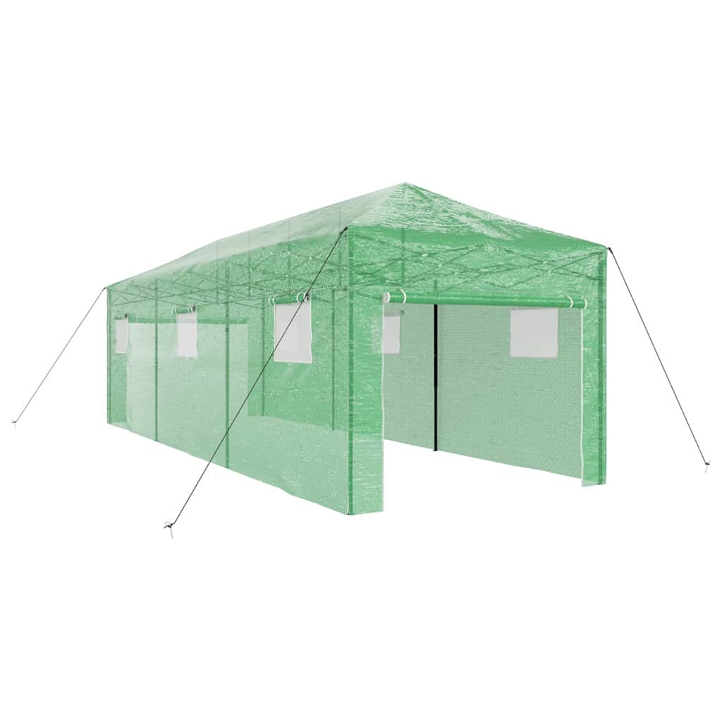 Pop up Greenhouse with Frame Green 290 x 870 x 315 cm Iron