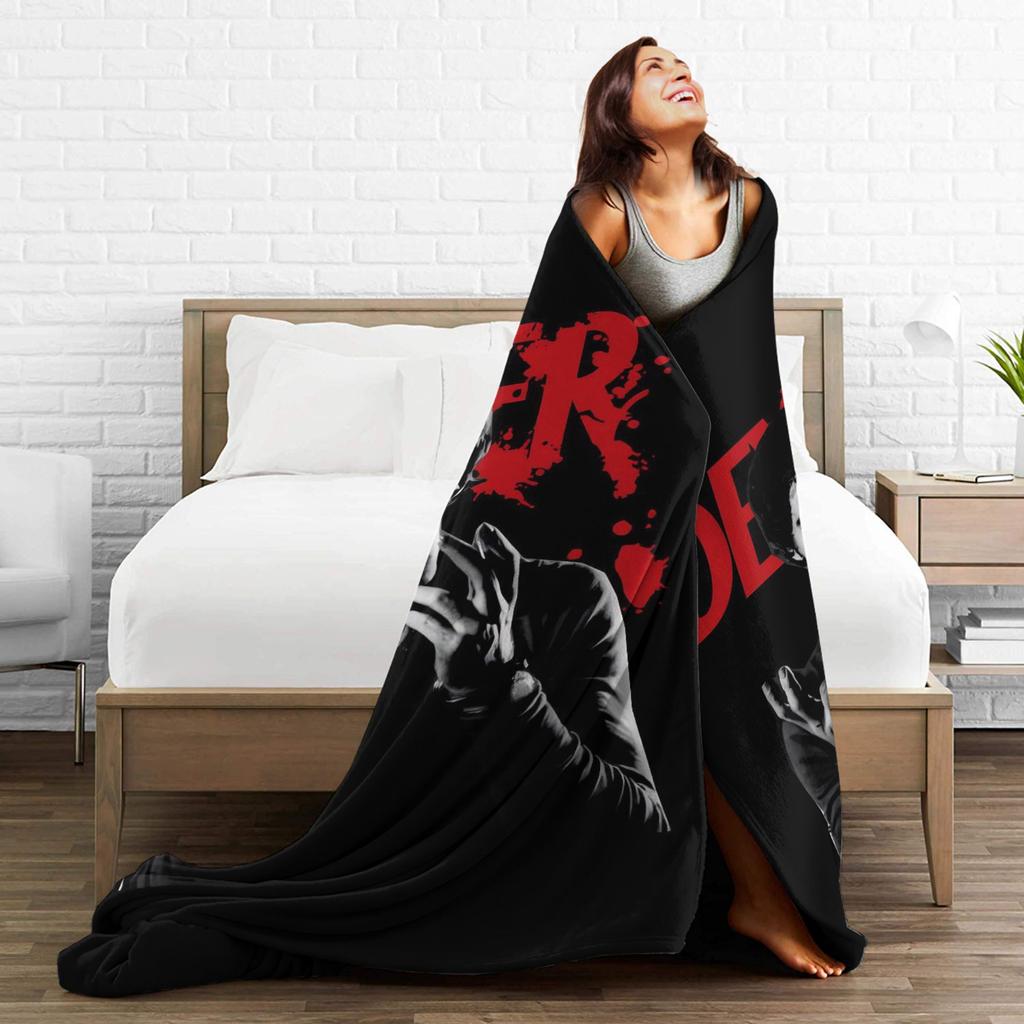 Dexter Morgan Soft Blanket Child Plush Throw Blanket Aesthetic Outdoor Flannel Bedspread Sofa Bed Cover