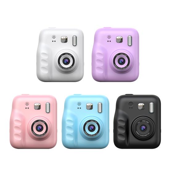 Детская моментальная камера с 2-дюймовым IPS-экраном 1080P Портативная дорожная видеозапись Моментальная цифровая печать для малышей Камера-игрушка с фотобумагой