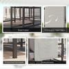 Nine-Piece Steel Frame Garden Dining Set - Grey