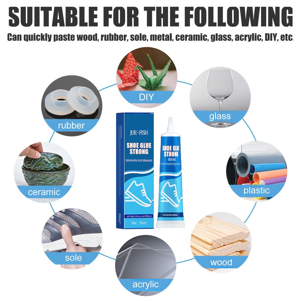 Professional Waterproof Shoe Repair Glue Strong Adhesive for Leather Shoes Sneakers Sole Bonding