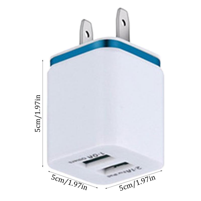 Двойное USB Зарядное устройство Блок Зарядное устройство Адаптер USB Настенное зарядное устройство Безопасные Портативные Настенные зарядные устройства для сотовых телефонов Высокоскоростное Компактное