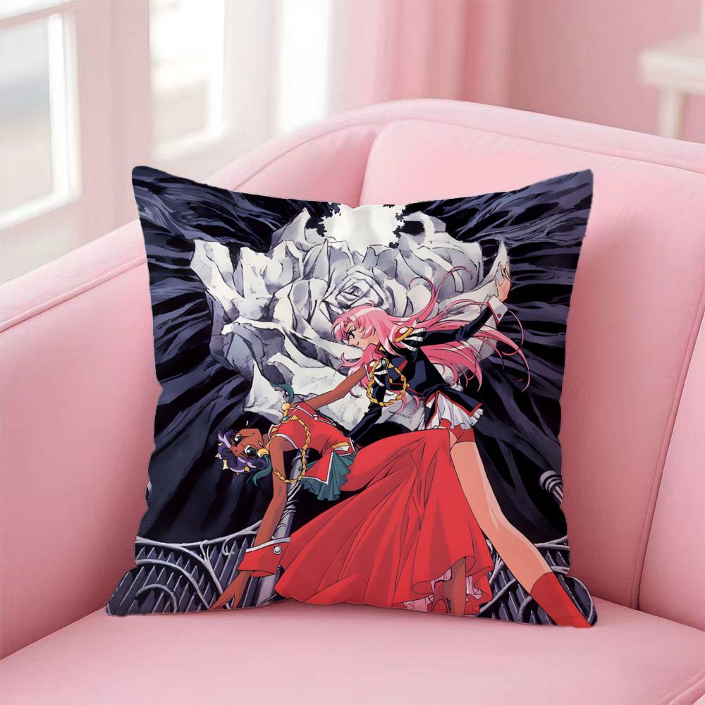 Hot RRevolutionary Girl Utenaed Cushion Cover Premium SkinFriendly Pillow Case MultiPurpose for Home Office Travel