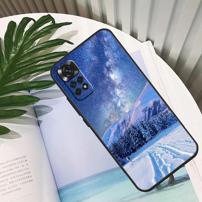 Чехол Funda Landscape Winter Light Snow для Xiaomi Redmi Note 11 10 12 13 14 15 Pro Plus Чехол для Redmi 15C 10C 13C 12C 14C 15