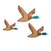 3pcs Duck Ornaments Collection Wooden Flying Ducks Wall Art For Farmhouse Decor Duck Ornament Dad