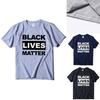 Стильная черная футболка 'Black Lives Matter' против расизма для унисекс, повседневная и удобная