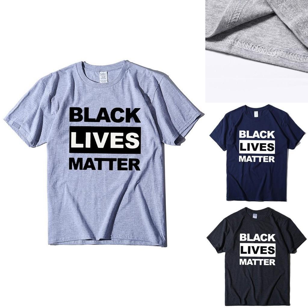 Стильная черная футболка 'Black Lives Matter' против расизма для унисекс, повседневная и удобная