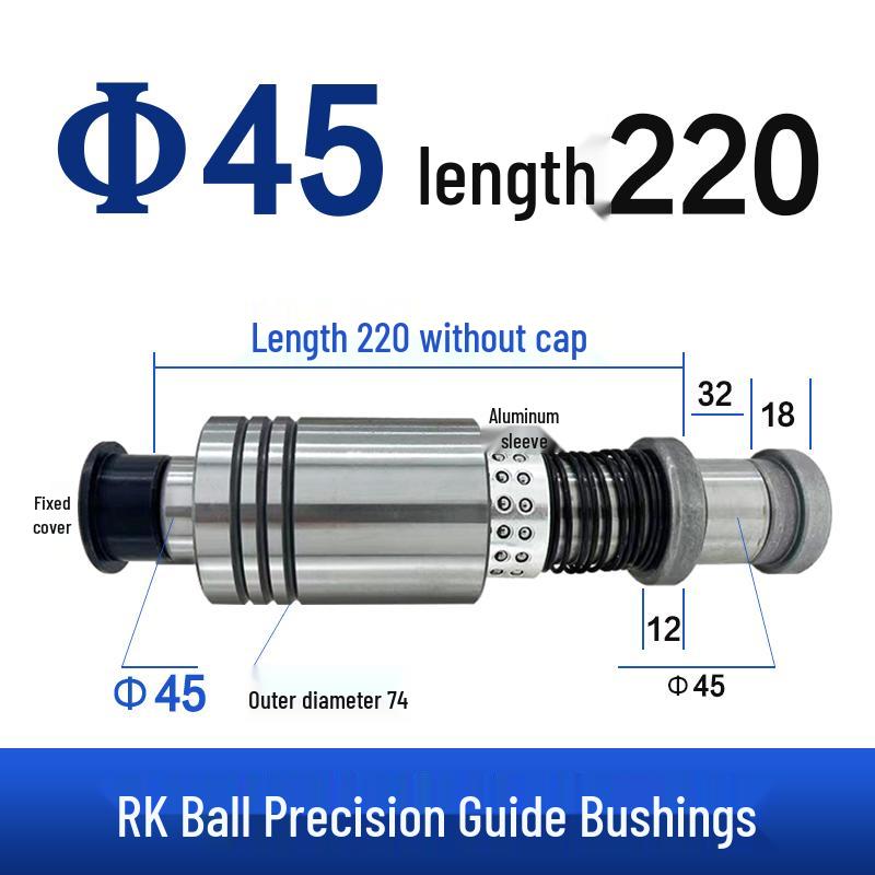 Replacement Disc Mill Mold Accessories - Cross Roller Rolling Rubber Sleeve & Outer Guide Post Bushing Set