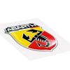 Autocollant 3D Abarth Officiel, 1 Écusson Logo, 50 Mm