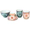 Ranchant Mutsumi Set Bowl and Teacup White Aya Peony Arita Ware Made In Japan (tea Set) 11.2×6.5cm7.2×8.3cm (cm)