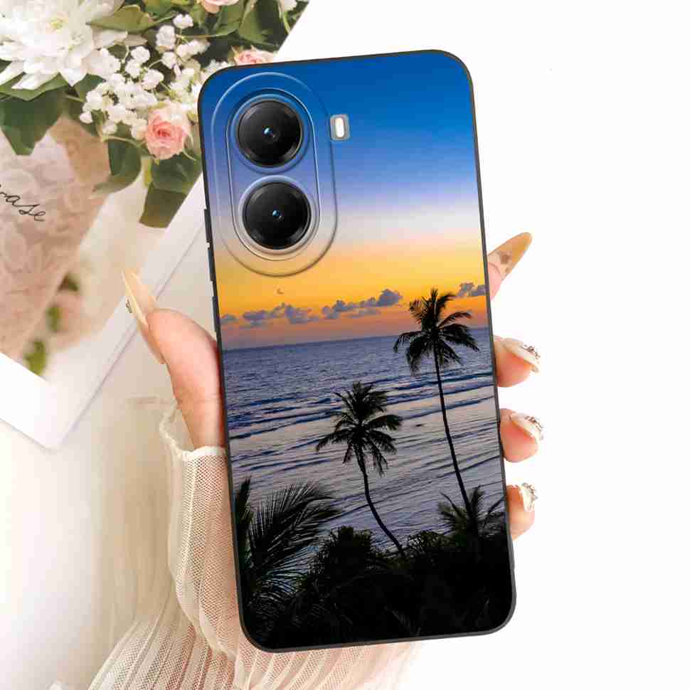 Butterfly Cherry For Xiaomi POCO X 7 x7 Pro 5G Case Clear Soft Bumper Protection Silicon Cover Capas For POCO X7 Pro