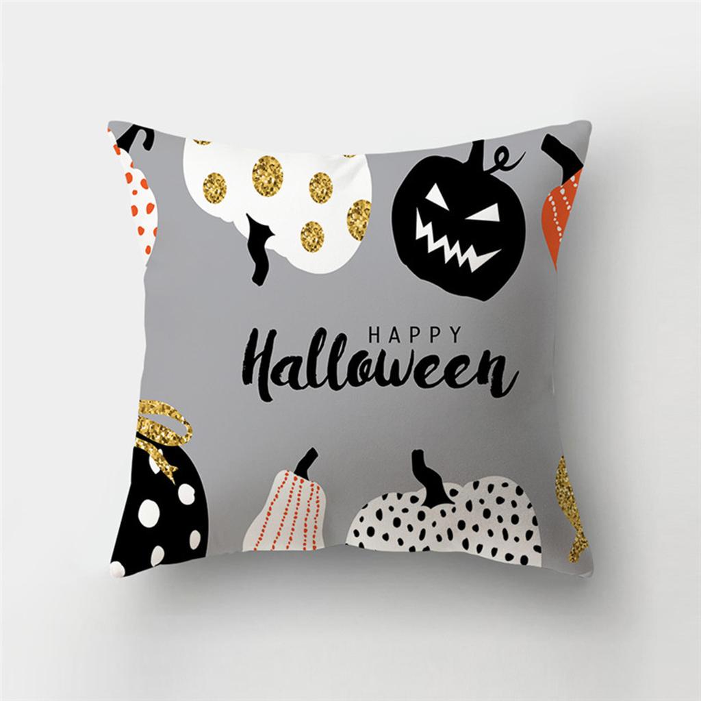 Хэллоуин тема ужас тыква принт узор наволочка дома гостиная диван украшения полиэстер молния подушка наволочка