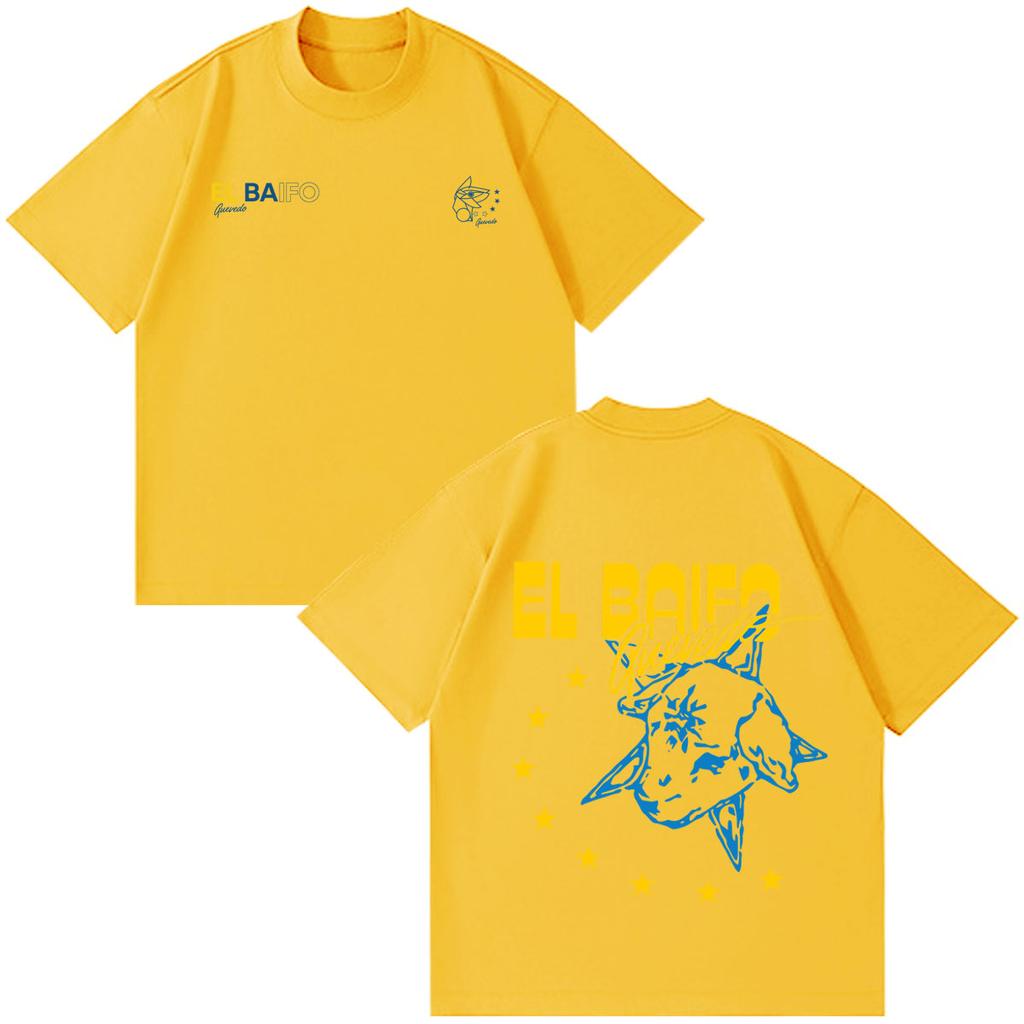 Quevedo El Baifo Album 2026 Tour Print T Shirt Unisex Unisex Fashion Clothing Tshirt Shortsleeved Cotton Casual Oneck Tshirts