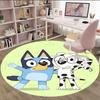 1pc B-Blucy8 Carpet, Round Rug, Comfortable, Suitable for Entryways, Living Rooms, Office, And Bedrooms, Christmas Decoration