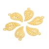 50pcs 17x9mm Tree Leaf Charms Pendants Small Metal Leaf Pendants for Bracelet Accessories Jewelry Findings Making Wholesale DIY