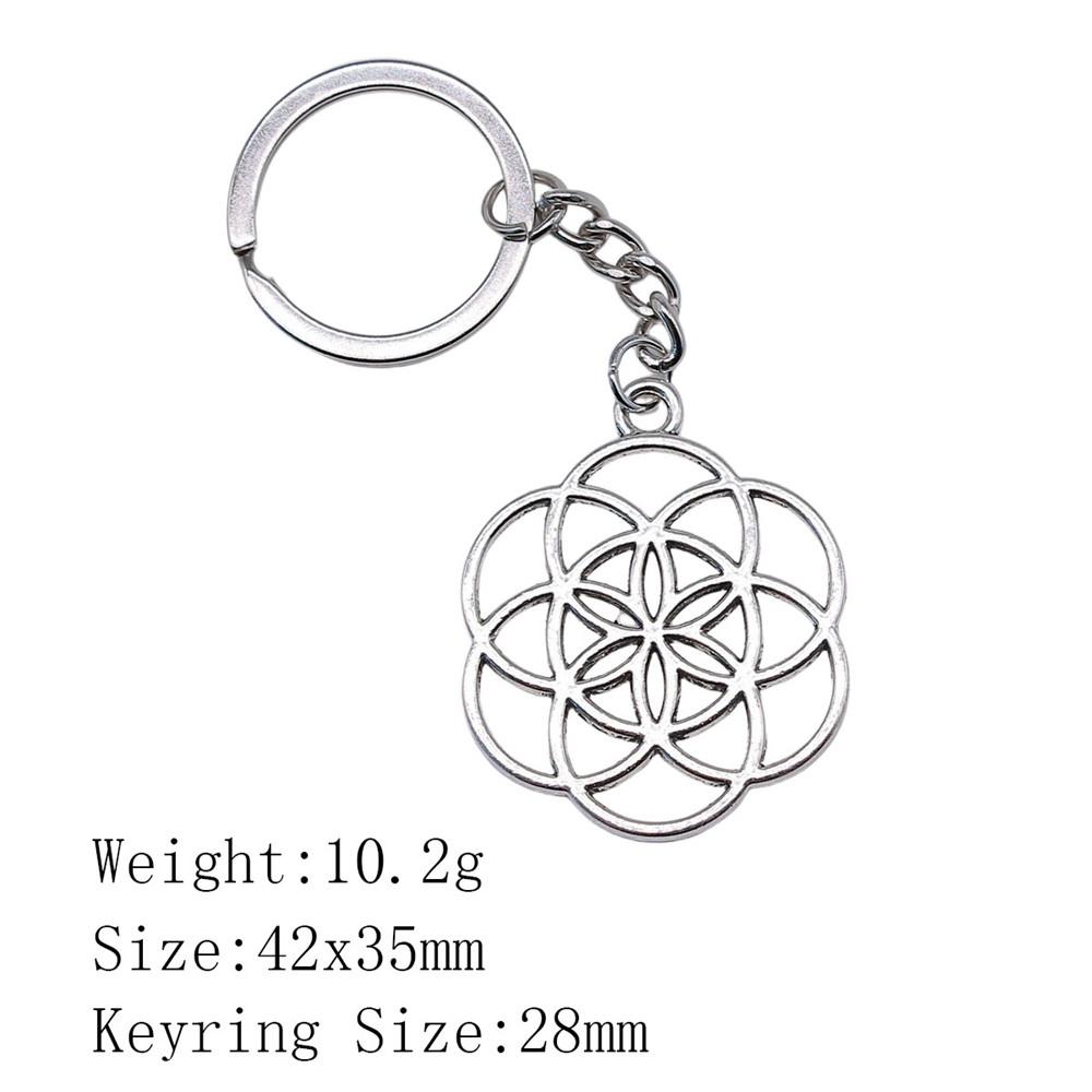 Новые поступления Брелок для ключей Женщина Цветок Жизни Брелок для ключей Biz Новинка в связках ключей