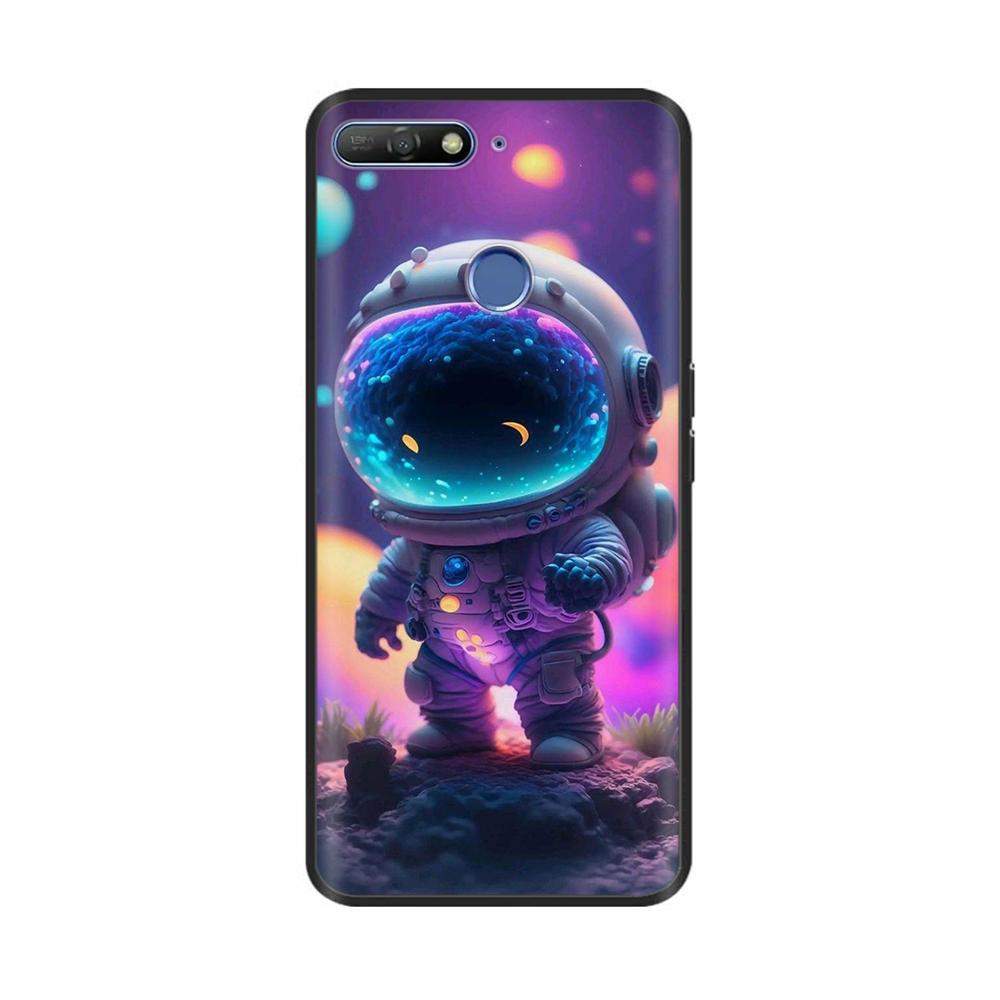 Cute Candy Painted Cover For Huawei Honor 7A Pro Case Soft Silicone Back Cover For Honor 7C Cases Honor7A Pro 5.7" Cases Bumper