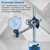 Dial Indicator with Magnetic Base Magnetic Measuring Gauge Stand Set Universal Percentage Meter