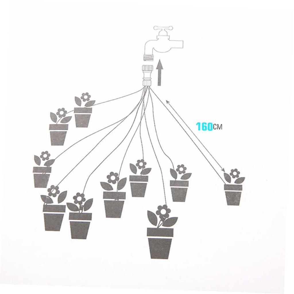 Садовое устройство для автоматического полива, система ирригации для садоводства, устройство капельного просачивания с набором из 10 капельниц для теплицы