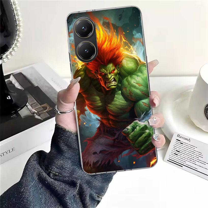 Игровой S-Street F-FighterS Мягкий чехол для телефона для Xiaomi Redmi 15C 15 13C 13 Poco X5 X6 X7 F7 Ultra M7 12C 12 10 10C 9C 9A 9T 9 Funda