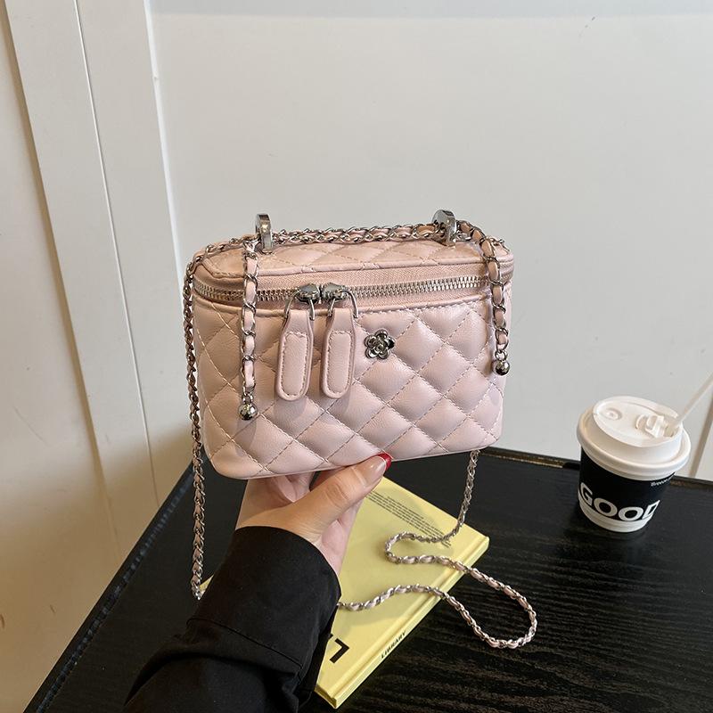 Женская сумка-ведро на цепочке, новая модная универсальная повседневная высококлассная сумка-мессенджер, коробка, маленькая квадратная сумка
